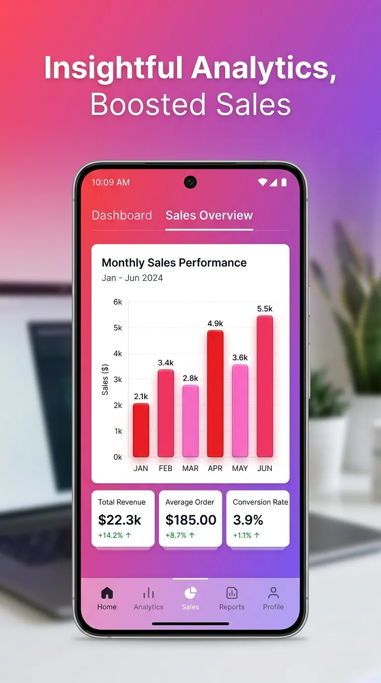 Analytical graphs and charts dashboard